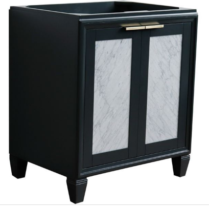 Bellaterra 400990-30-DG 30" Single Sink Vanity In Dark Gray Finish - Cabinet Only