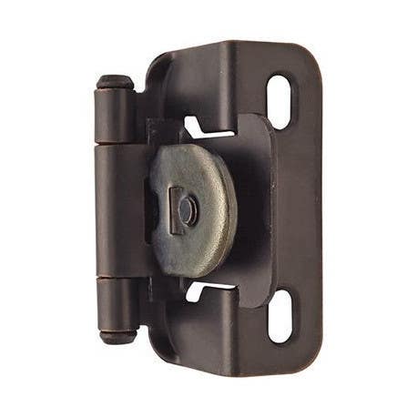 Amerock BPR8719 Single Demountable Partial Wrap Cabinet Hinge, 1/2" Overlay