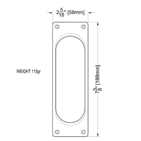 Gruppo Romi PD302S Blank Plate