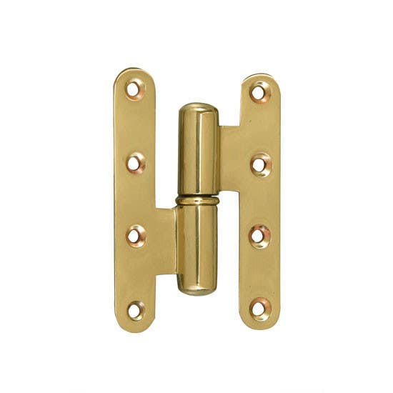 Gruppo Romi 1050R Solid Brass Hinge, Round Edges, Size - 3.25" L x 2.25" W
