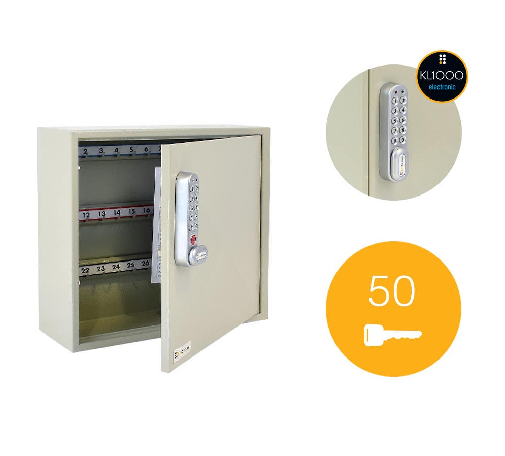 Codelocks 97870 50 Hook Key Cabinet, KSCL 0050