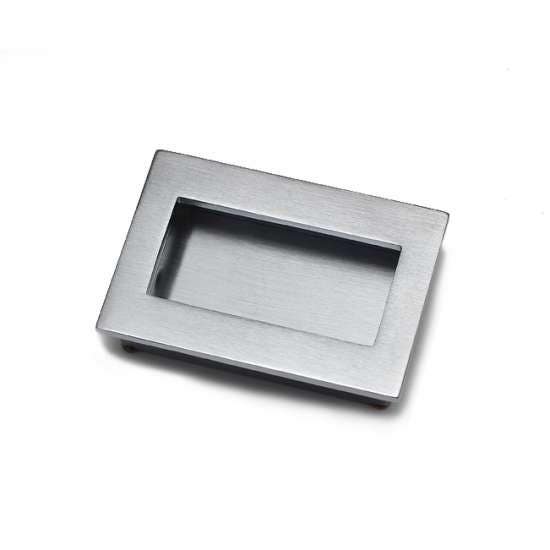 Gruppo Romi F450 Forged Brass Flush Pull - 2 3/16" x 3 x 1/4"