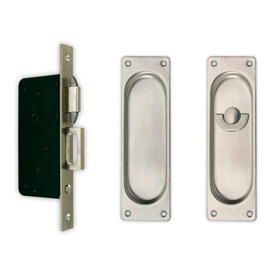 Gruppo Romi 6002S Patio Set for Pocket Door Lock - Square Plate