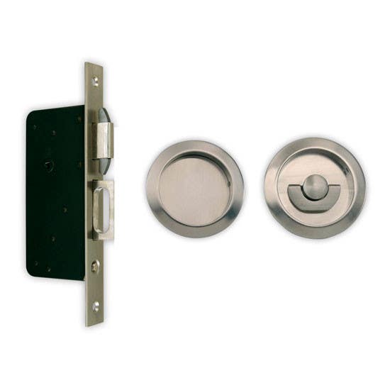 Gruppo Romi 8002 Patio Set for Pocket Door Lock - Round Plate