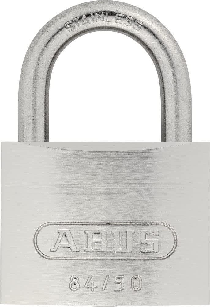 Abus 84IB/50 C KD Weatherproof Stainless Steel Keyed Different Carded Padlock
