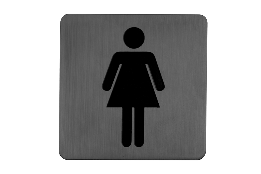 Linnea SGN-76S2 Door Sign, Female, Square