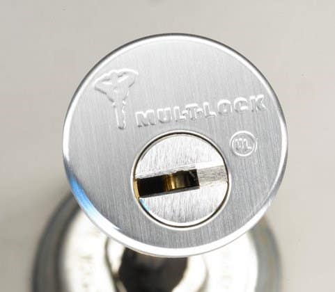 MUL-T-Lock RIM1 Rim Cylinder w/ Vertical Tail, 1-1/8" Length