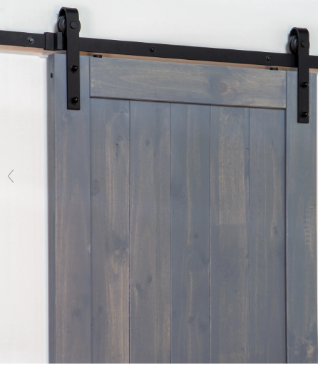 Ageless Iron BD-KIT-BI Barn Door Hardware Track Kit (Track & Roller Only)