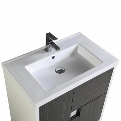 Fine Fixtures MD  Midland Vanity-Dawn Grey/White