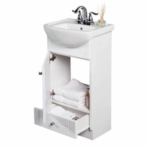 Fine Fixtures TPE1612W Petite Vanity 16 ½" X 12" - White