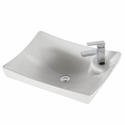 Fine Fixtures VERB24W Rubik Sink - White
