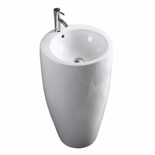 Fine Fixtures IS2020W One-piece Pedestal in White-20" x 20''