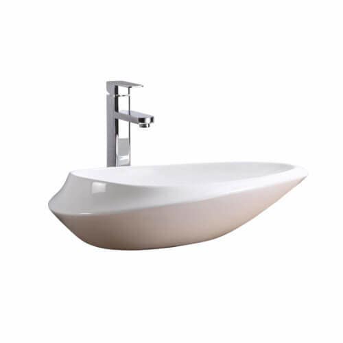 Fine Fixtures MV2415OVW Modern Irregular Vessel