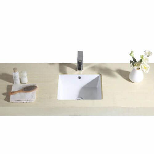 Fine Fixtures VUM1612W Drop-In and Undermount Sink in White - 16" x12"