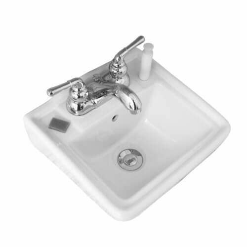 Fine Fixtures WH1211W 12" x11" Wall Hung Sink w/White Finish