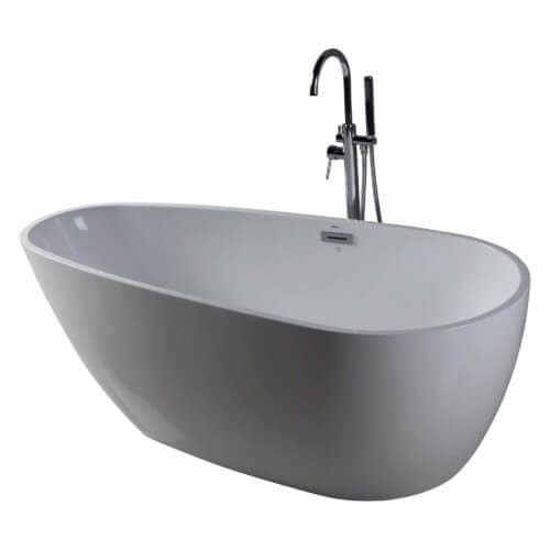 Fine Fixtures BT2 Freestanding Capsul Bathtub in White