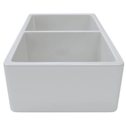 Fine Fixtures FC3320LD Longstone Fireclay Kitchen Sinks in White - 33"