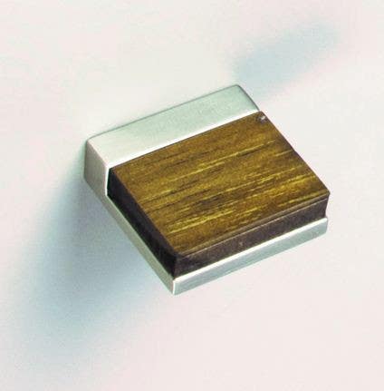 ZEN Design ZP4312.913 Scandinavia Cabinet Wood Knob, CTC Length-5/8", Finish-Brushed Nickel