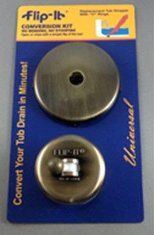 Chatham Brass 30-400 Antique Brass, Conversion Kit with Fit-All Overflow Plate Assembly