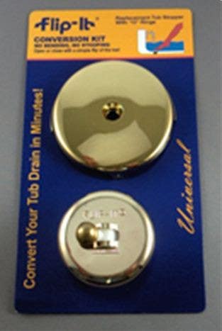 Chatham Brass 90-350 PVD Polished Brass, Conversion Kit with Fit-All Overflow Plate Assembly