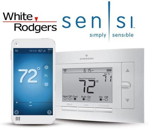 Chatham Brass 1F87U-42WF Digital Thermostat, Heat/Cool Remote System Access from Smartphone, Tablet or PC