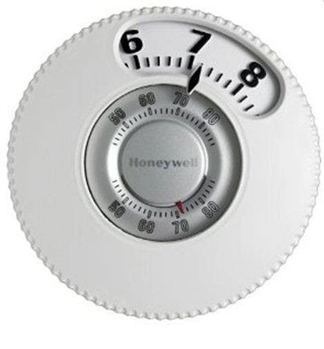 Chatham Brass T87N1026 Easy to See 1-Heat/1-Cool Round, Honeywell Low Voltage Controls, White