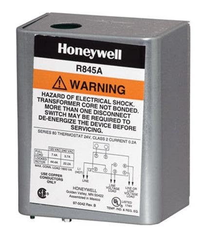 Chatham Brass R8845U1003 Honeywell Hydronic Heating switching Relay, DPST,Plus Powerpile rated low Voltage SPST