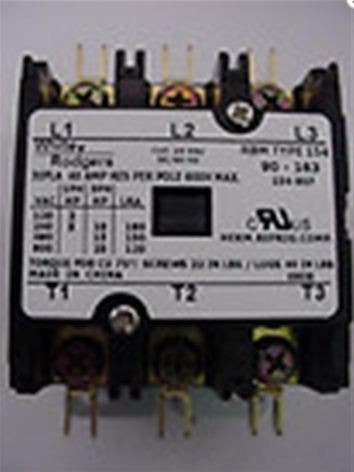 Chatham Brass 90-1 Definite Purpose Contactor for Heating and Air Conditioning Equipment, 3 Pole, 24 Voltage