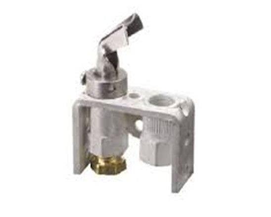 Chatham Brass Q314A4586 Pilot Burner for natural LP gas with a BCR-18 orifice, front single tip style