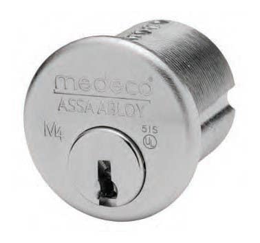 Medeco 104001 6 Pin 1-1/4" Mogul Cylinder for Prison Locks (1-1/4" Long, 2" Shell Dia.)