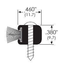 ZERO 32P Head & Jamb Gasketing, Self Adhesive Pile Brush