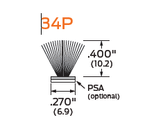 ZERO 34P Pile Brush Seal