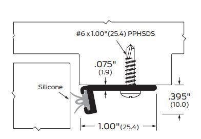 ZERO 100 Head And Jamb Gasketing, Silicone Lip