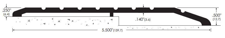 ZERO 102 Offset Threshold, 5 1/2"