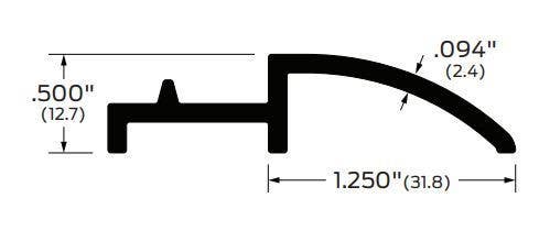 ZERO 68 Adjustable Threshold Rest, 1/2"