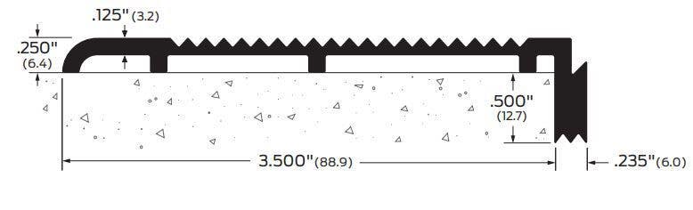 ZERO 237 Ramp 3-1/2", 1/4" x 1/2"