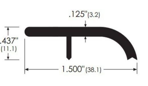 ZERO 304 Butt Threshold, 1 1/2"