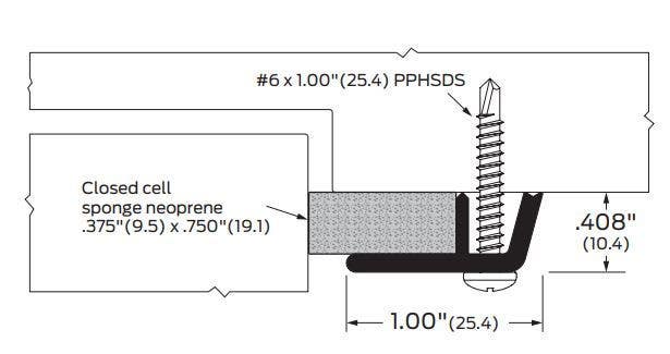 ZERO 318 Head & Jamb Gasketing, Neoprene