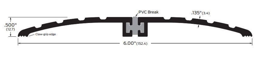 ZERO 626 Thermal Break Threshold, 6"