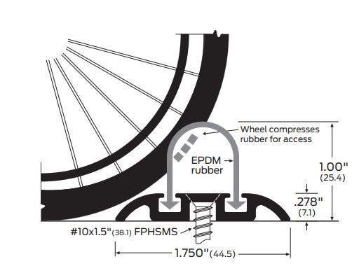 ZERO 8452 Wheelchair Accessible Shower Threshold