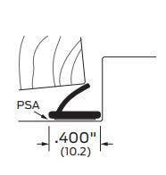 ZERO 117S-BK Black Silicone Seal/Self Adhesive