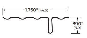 ZERO 400 Side Jamb Without Return Flange, 1 3/4"