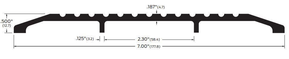 ZERO 647B Bronze Threshold, 7" wide