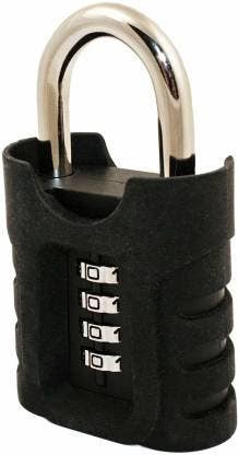 FJM Security SX-97 Short Shackle Combination Padlock-Rubber Coated