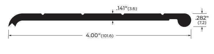 ZERO 7334B Bronze / Adjustable Interlocking 4"