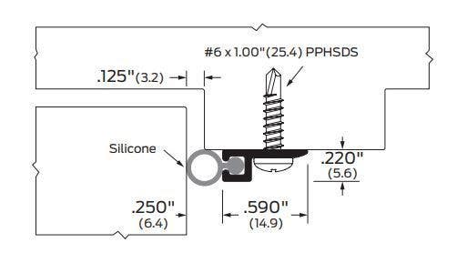 ZERO 8353N .469" Wide Open Bulb Seal-Neoprene