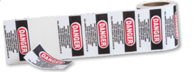 Mutual Industries 903-35 Asbestos Hazard Product Labels, Size- 3" X 5"