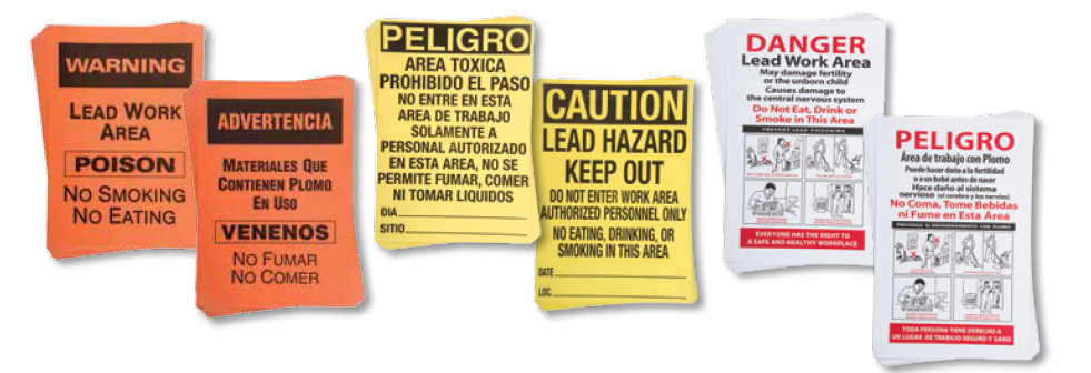 Mutual Industries LHS-1 Lead Hazard Sings Paper, Size-14" X 20"