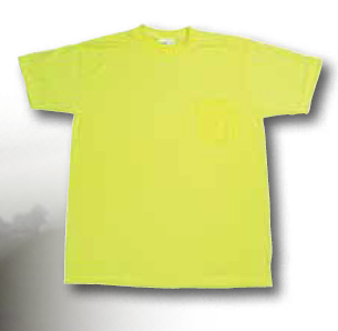 Mutual Industries 96000 Lime Durable Flame Retardant T-Shirt Plain