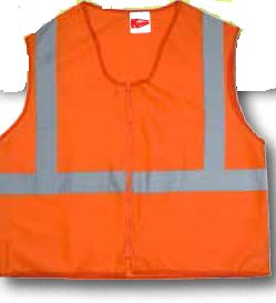 Mutual Industries 89800 Class 2 Orange Lime Solid  Durable Flame Retardant